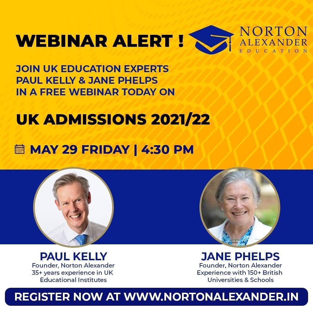 Webinar Looking for clarity in UK admissions 2021-2022